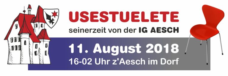 USESTUELETE 2018 mit Sloganwettbewerb