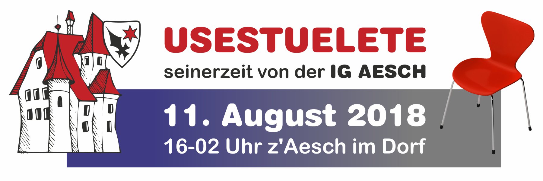 USESTUELETE 2018 mit Sloganwettbewerb